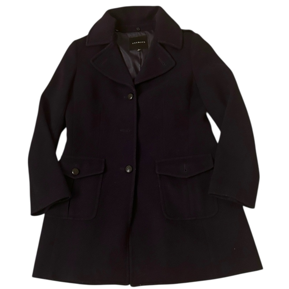 Talbots Wool Blend Trench Coat Women’s Size 6
